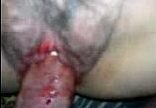 Bloody pussy of teen girl fuck hard in menses period days
